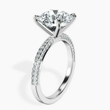 18kt White Gold Grace Micro pavé Eternity Lab Diamond Ring standing product image one
