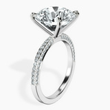 10kt White Gold Grace Micro pavé Eternity Lab Diamond Ring standing product image one