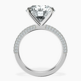 10kt White Gold Grace Micro pavé Eternity Lab Diamond Ring side right image one