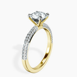 14ct Yellow Gold Grace Micro pavé Eternity Lab Diamond Ring standing product image one