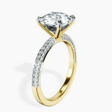 14kt Yellow Gold Grace Micro pavé Eternity Lab Diamond Ring standing product image one
