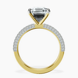 18kt Yellow Gold Grace Micro pavé Eternity Lab Diamond Ring side right image one