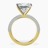 14kt Yellow Gold Grace Micro pavé Eternity Lab Diamond Ring side right image one