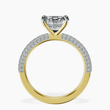 14kt Yellow Gold Grace Micro pavé Eternity Lab Diamond Ring side right image one