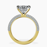 10kt Yellow Gold Grace Micro pavé Eternity Lab Diamond Ring side right image one