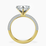 18kt Yellow Gold Grace Micro pavé Eternity Lab Diamond Ring side right image one