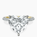 14kt Yellow Gold Grace Micro pavé Eternity Lab Diamond Ring front image