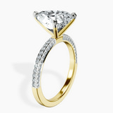14kt Yellow Gold Grace Micro pavé Eternity Lab Diamond Ring standing product image one