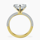14kt Yellow Gold Grace Micro pavé Eternity Lab Diamond Ring side right image one