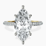 18kt Yellow Gold Grace Micro pavé Eternity Lab Diamond Ring front image
