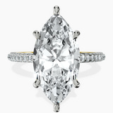 14kt Yellow Gold Grace Micro pavé Eternity Lab Diamond Ring front image