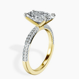14kt Yellow Gold Grace Micro pavé Eternity Lab Diamond Ring standing product image one