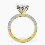18kt Yellow Gold Grace Micro pavé Eternity Lab Diamond Ring side right image one