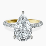 14kt Yellow Gold Grace Micro pavé Eternity Lab Diamond Ring front image