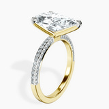 18kt Yellow Gold Grace Micro pavé Eternity Lab Diamond Ring standing product image one