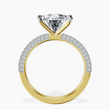 18kt Yellow Gold Grace Micro pavé Eternity Lab Diamond Ring side right image one