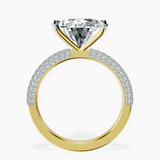 18kt Yellow Gold Grace Micro pavé Eternity Lab Diamond Ring side right image one