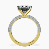 18kt Yellow Gold Grace Micro pavé Eternity Lab Diamond Ring side right image one