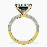 14kt Yellow Gold Grace Micro pavé Eternity Lab Diamond Ring side right image one