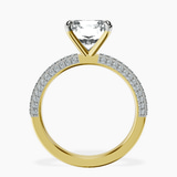 18kt Yellow Gold Grace Micro pavé Eternity Lab Diamond Ring side right image one