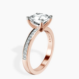 10kt Rose Gold Charm Of Love Eternity Lab Diamond Ring standing product image one