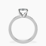 10kt White Gold Charm Of Love Eternity Lab Diamond Ring side right image one