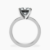 18ct White Gold Charm Of Love Eternity Lab Diamond Ring side right image one