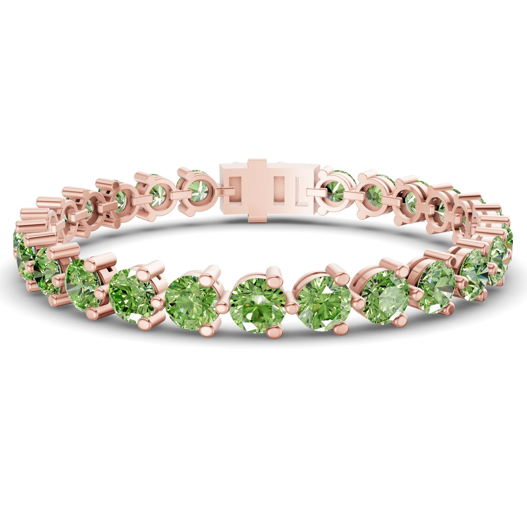 10kt Rose Gold Anahita Round Lab Diamond Tennis Bracelet (2 Ct. Tw.) front image