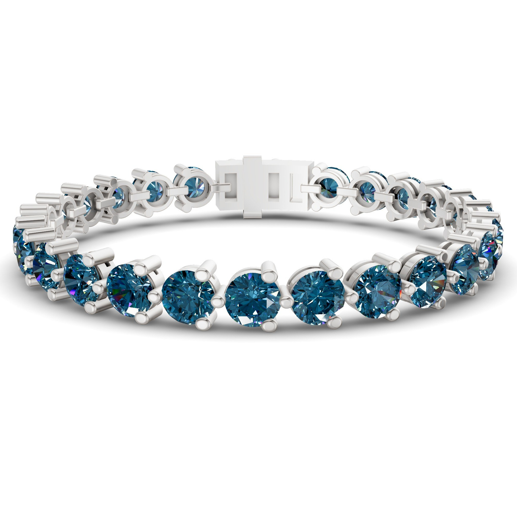 Platinum Anahita Round Lab Diamond Tennis Bracelet (2 Ct. Tw.) front image