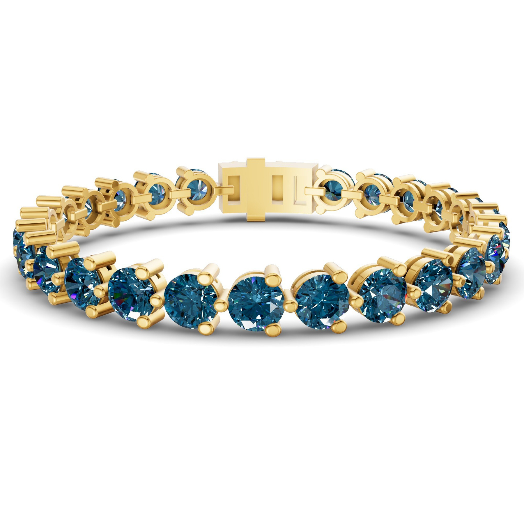 10kt Yellow Gold Anahita Round Lab Diamond Tennis Bracelet (2 Ct. Tw.) front image