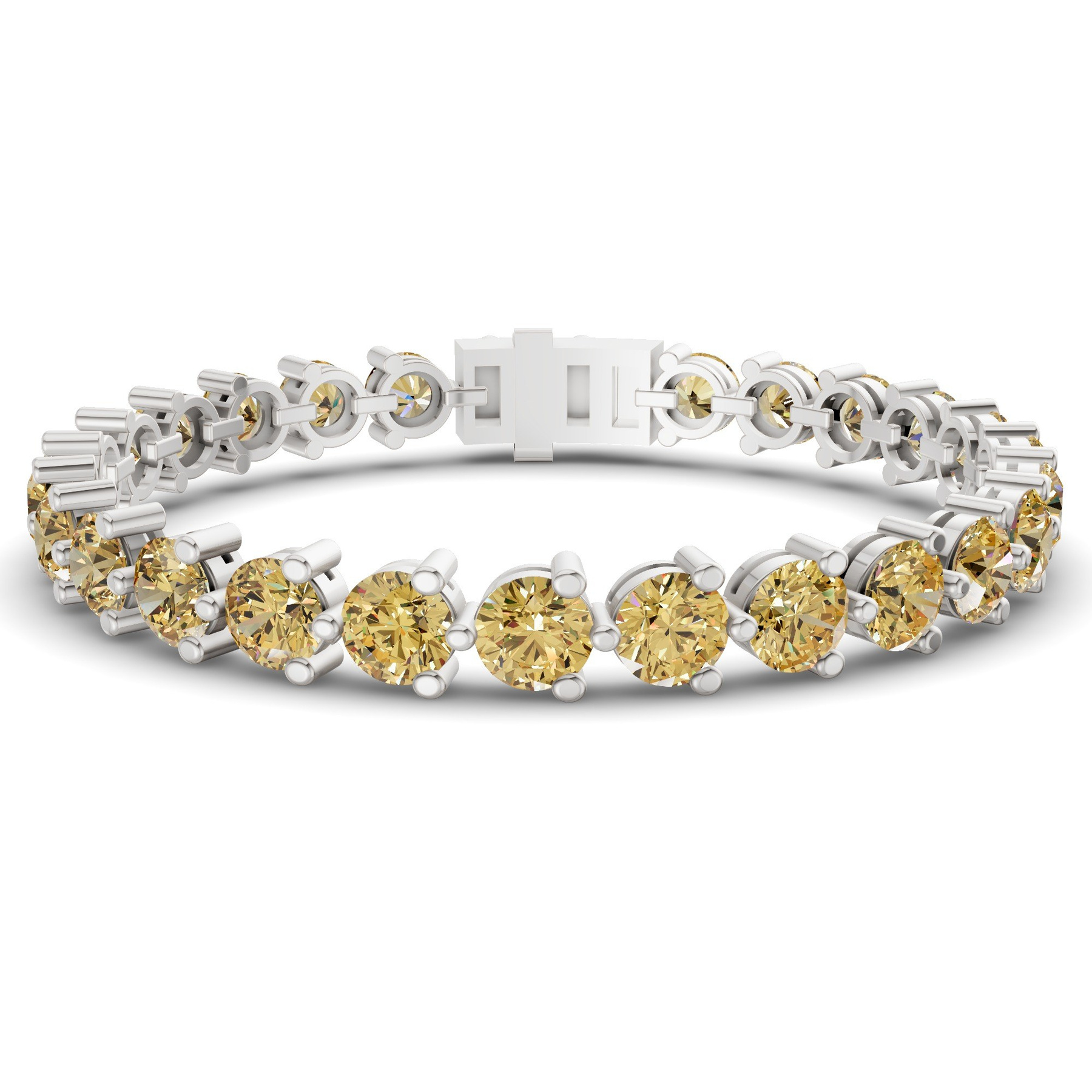 Platinum Anahita Round Lab Diamond Tennis Bracelet (2 Ct. Tw.) front image