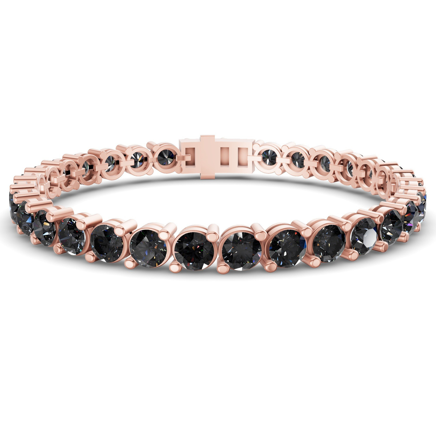 14kt Rose Gold Aelia Round Lab Diamond Tennis Bracelet (2 Ct. Tw.) front image