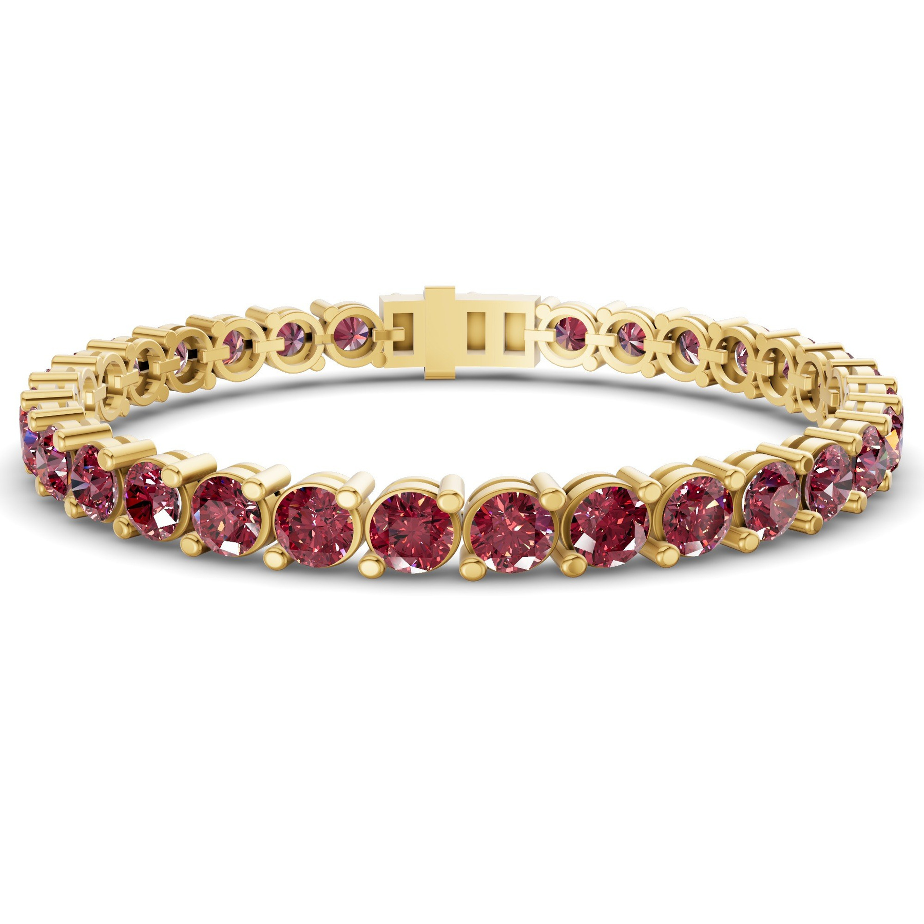 14kt Yellow Gold Aelia Round Lab Diamond Tennis Bracelet (2 Ct. Tw.) front image