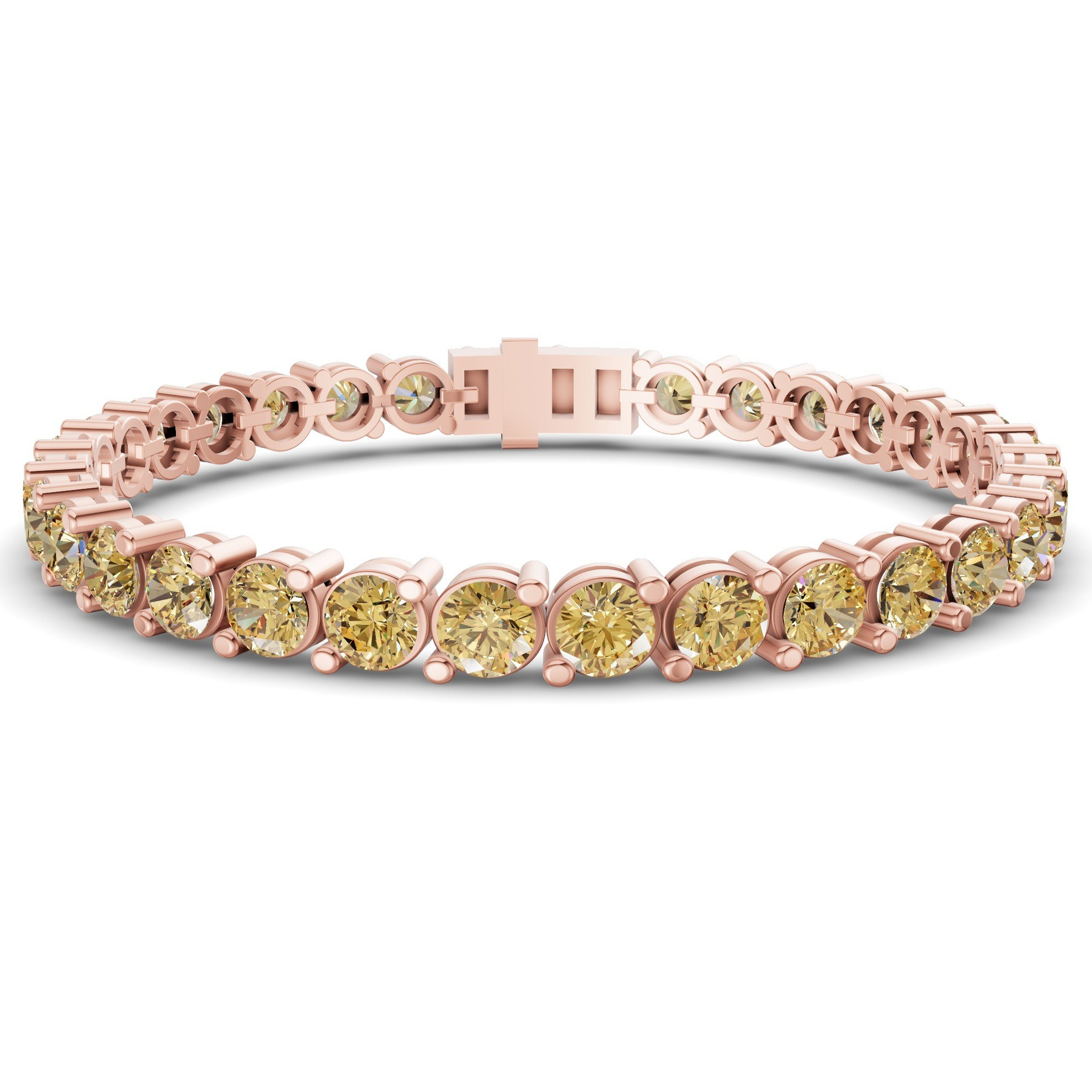 10kt Rose Gold Aelia Round Lab Diamond Tennis Bracelet (2 Ct. Tw.) front image