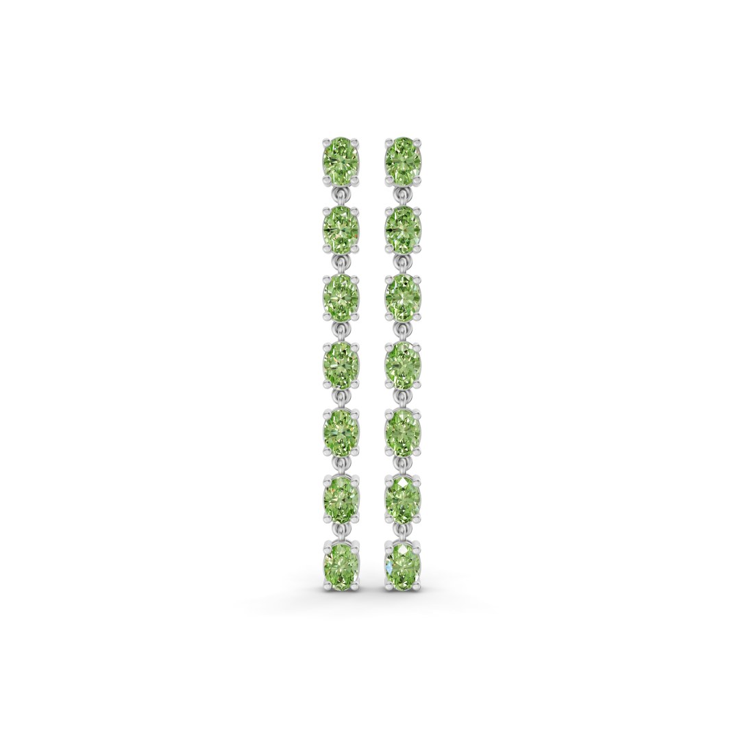 Platinum Digitalis Fashion Lab Diamond Dangle Earrings (4 Ct. Tw.) front image