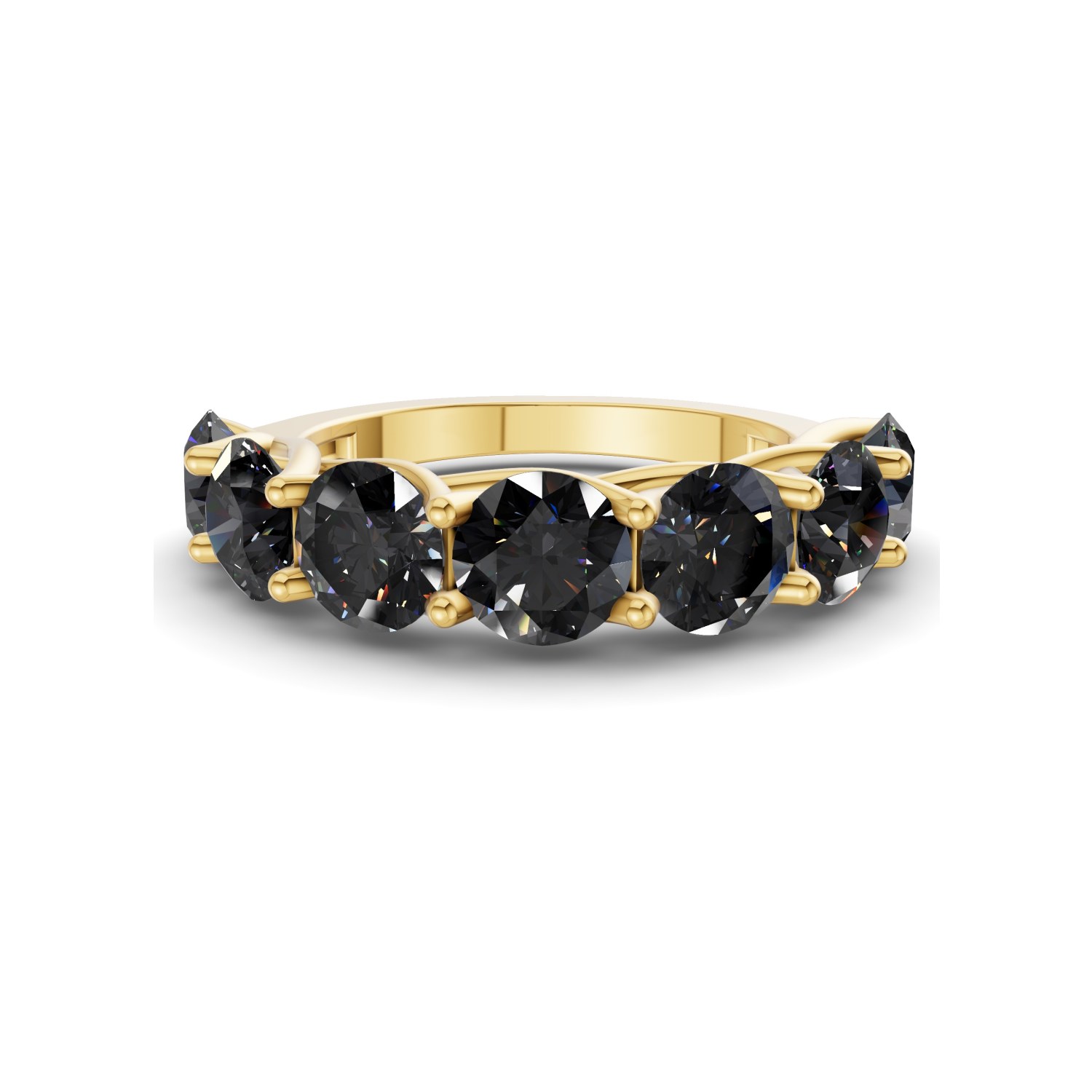 10kt Yellow Gold Valentina Round Lab Diamond Anniversary Band (1/2 Ct. Tw.) front image