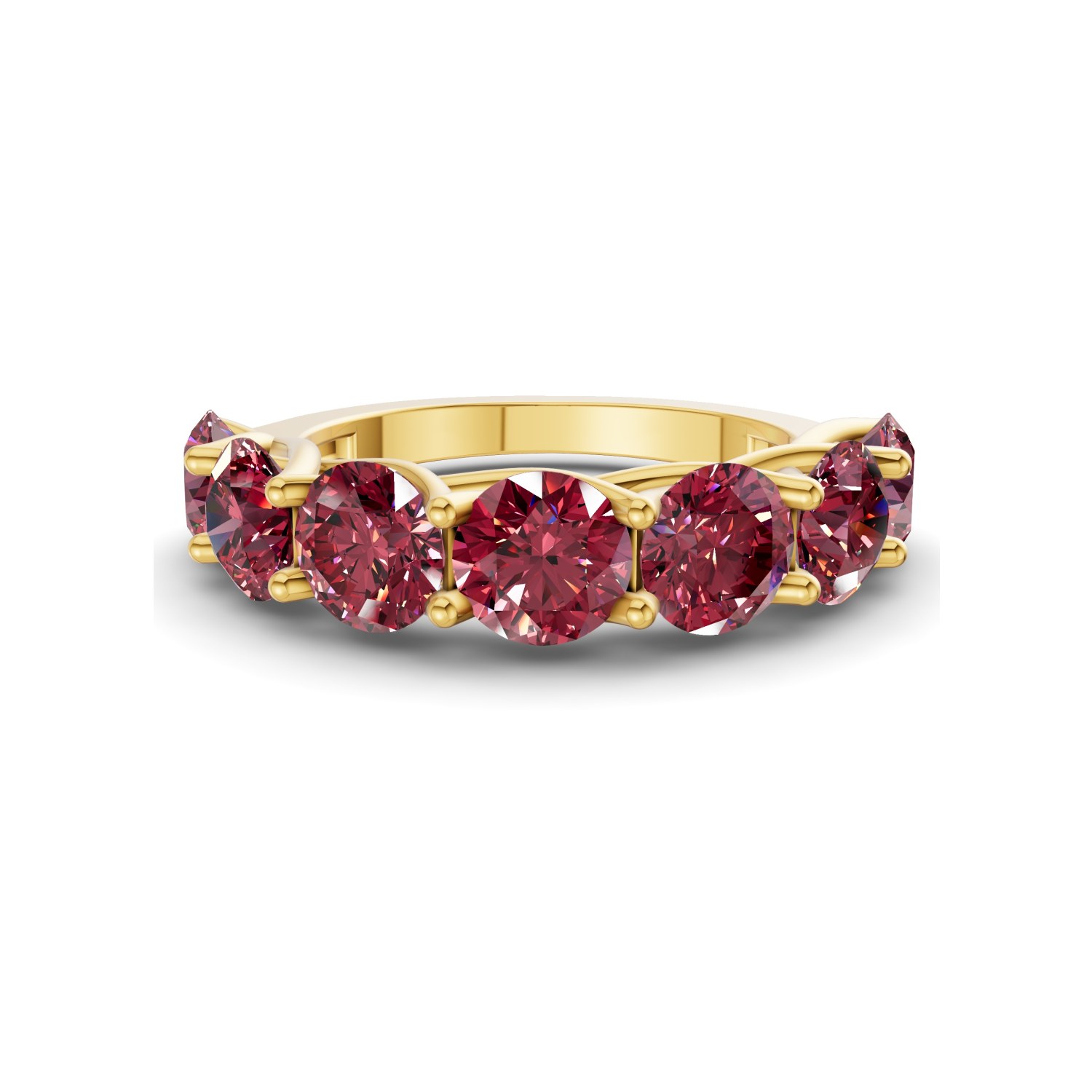9ct Yellow Gold Valentina Round Lab Diamond Anniversary Band (1/2 Ct. Tw.) front image