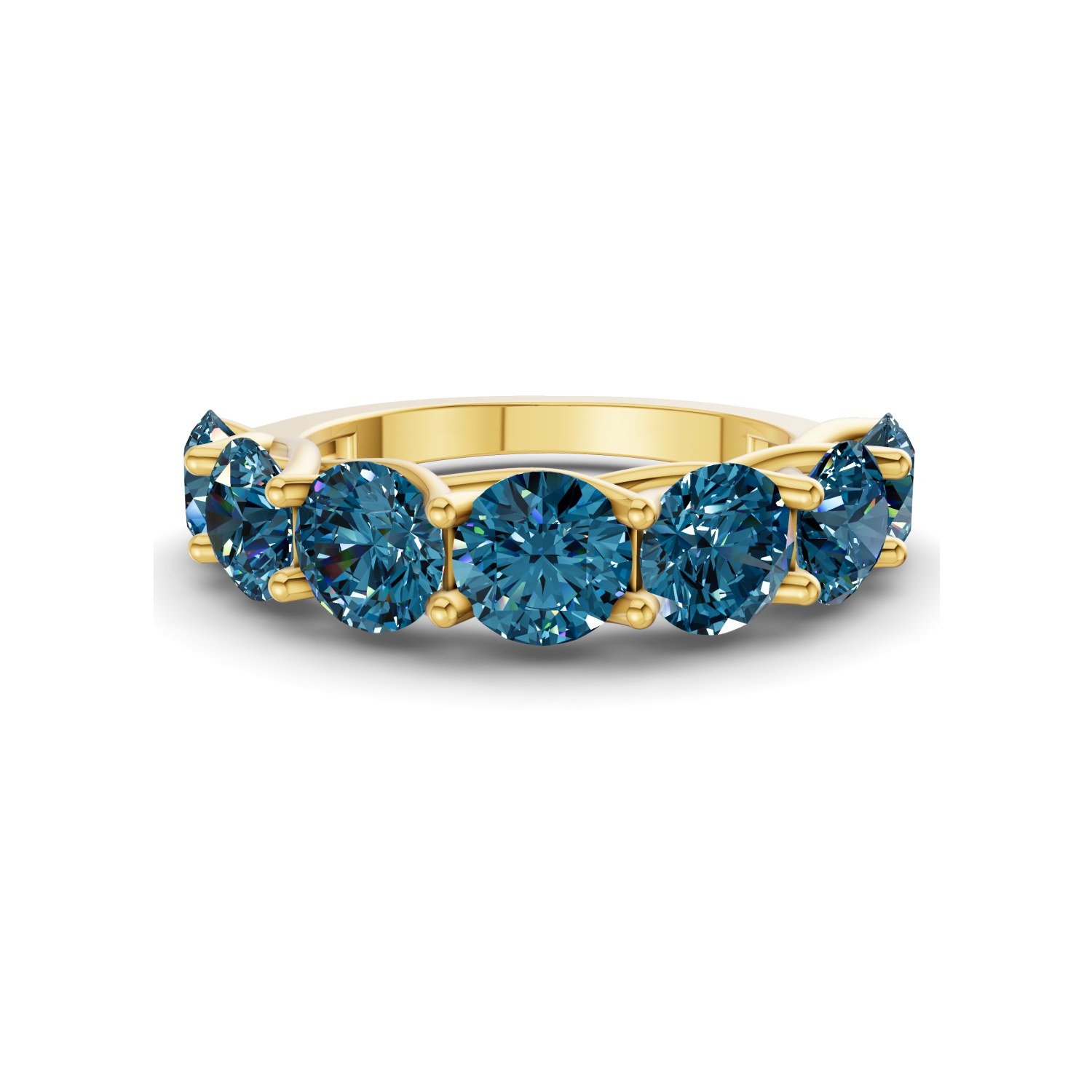 10kt Yellow Gold Valentina Round Lab Diamond Anniversary Band (1/2 Ct. Tw.) front image