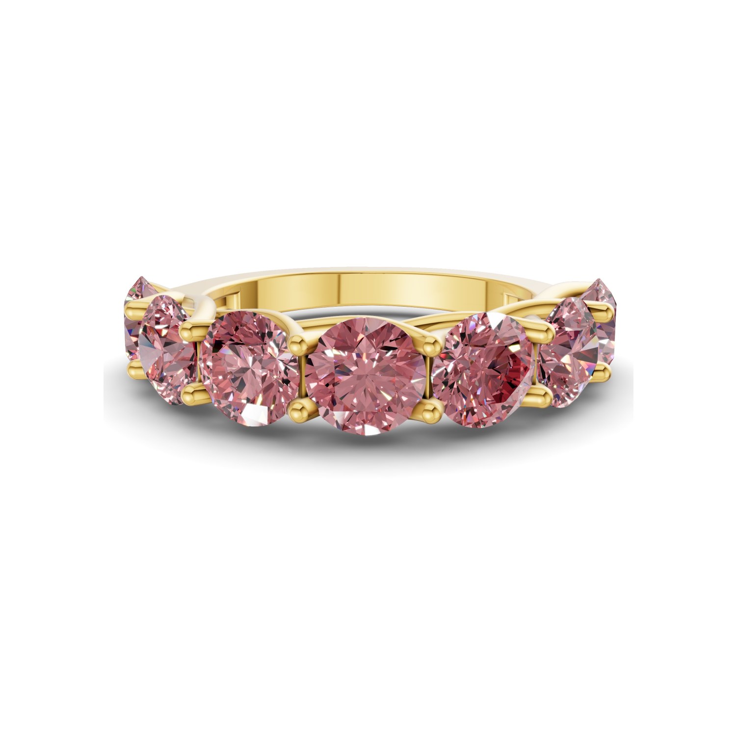10kt Yellow Gold Valentina Round Lab Diamond Anniversary Band (1/2 Ct. Tw.) front image