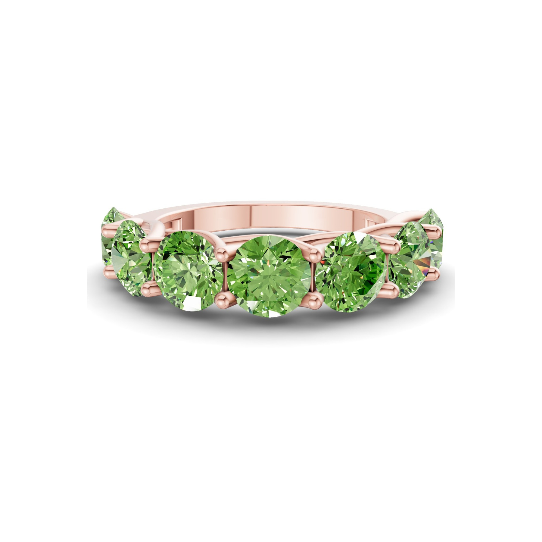 9ct Rose Gold Leandra Round Lab Diamond Anniversary Band (1 Ct. Tw.) front image