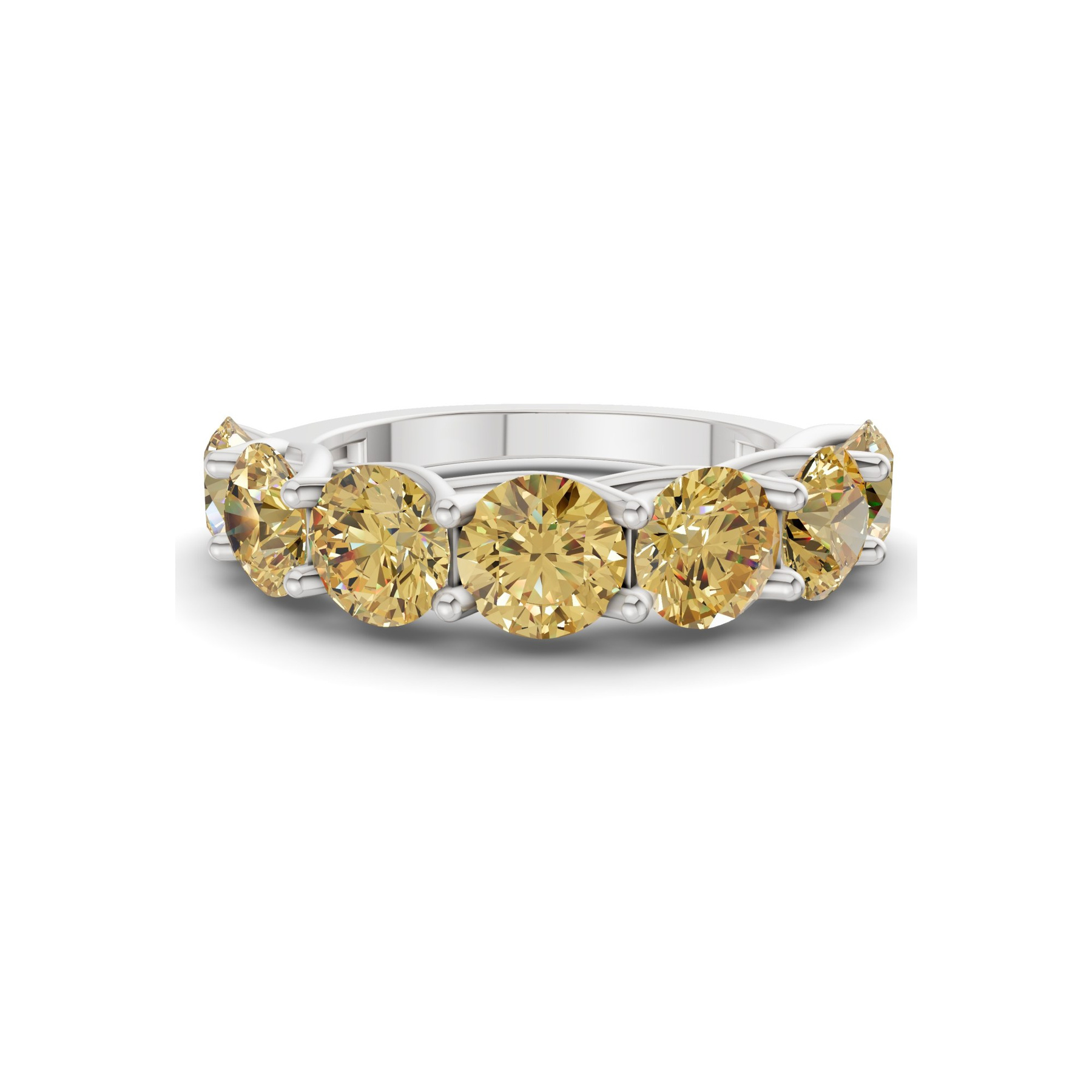 Platinum Leandra Round Lab Diamond Anniversary Band (1 Ct. Tw.) front image