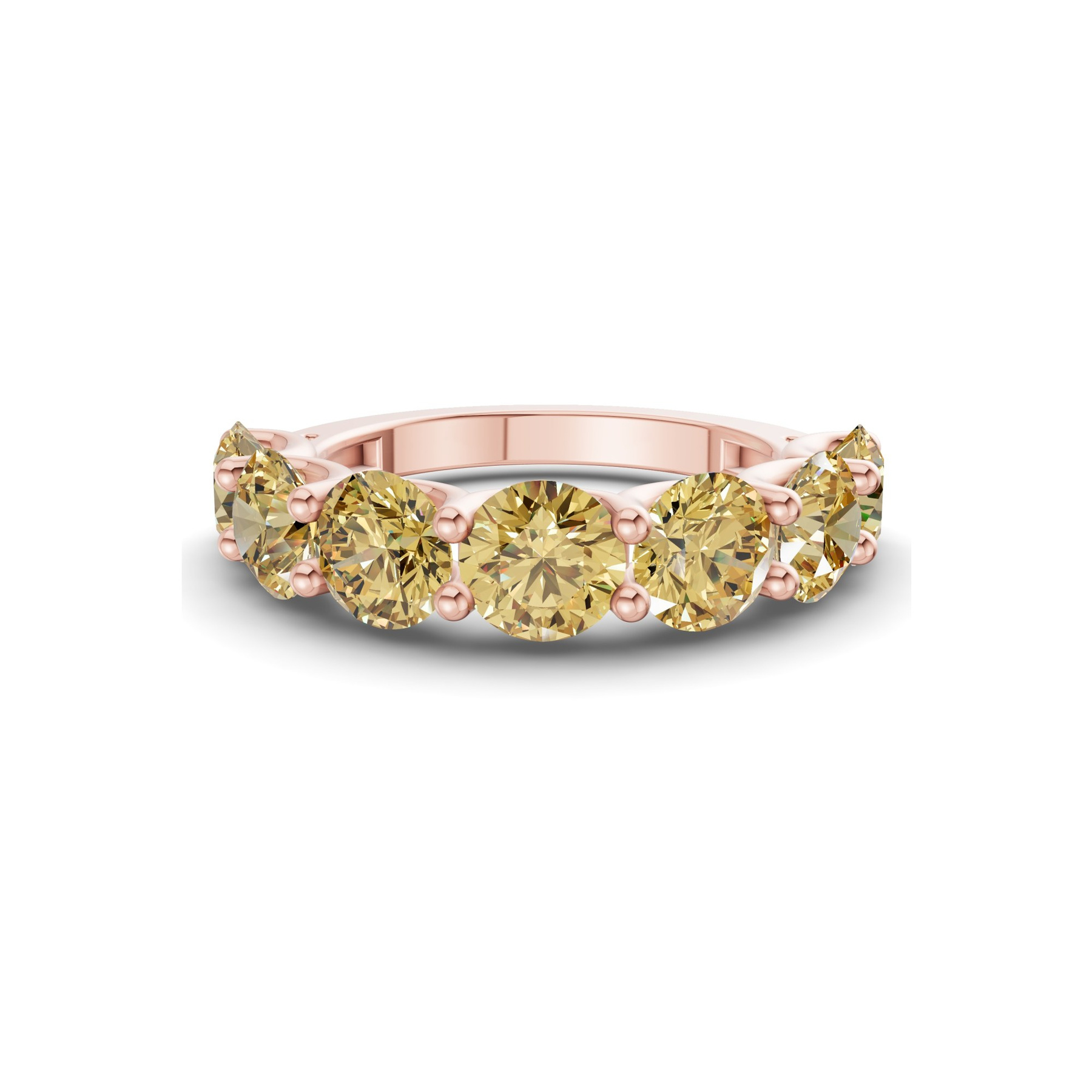 10kt Rose Gold Raquel Round Lab Diamond Anniversary Band (1 Ct. Tw.) front image