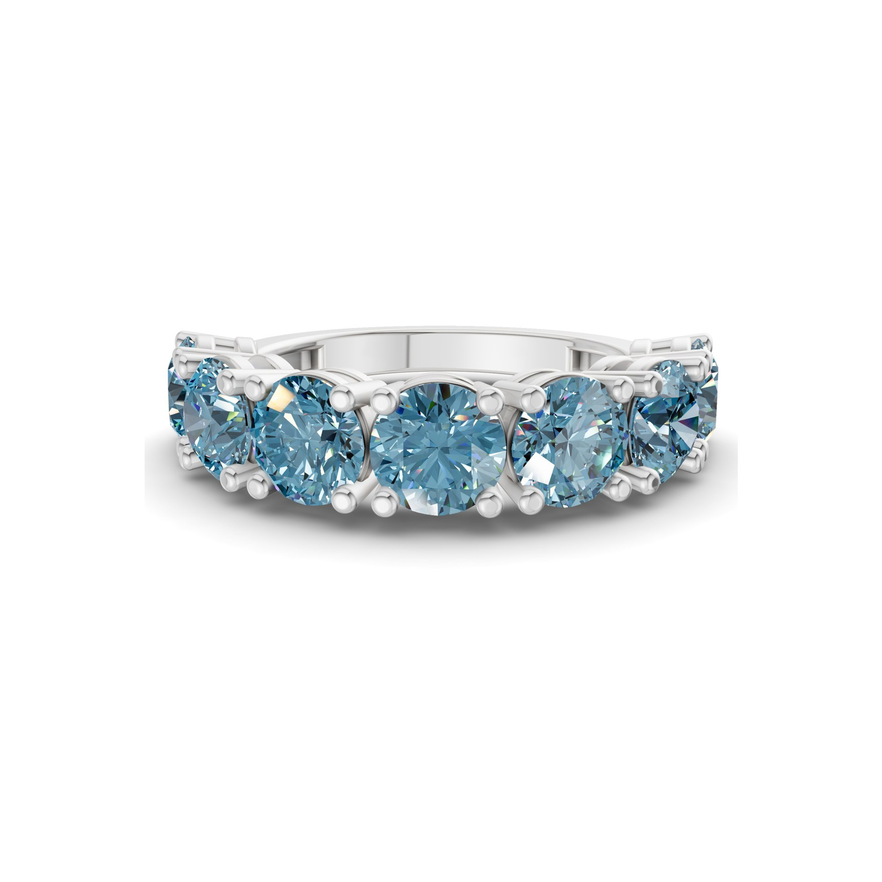 9ct White Gold Adela Round Lab Diamond Anniversary Band (1 Ct. Tw.) front image
