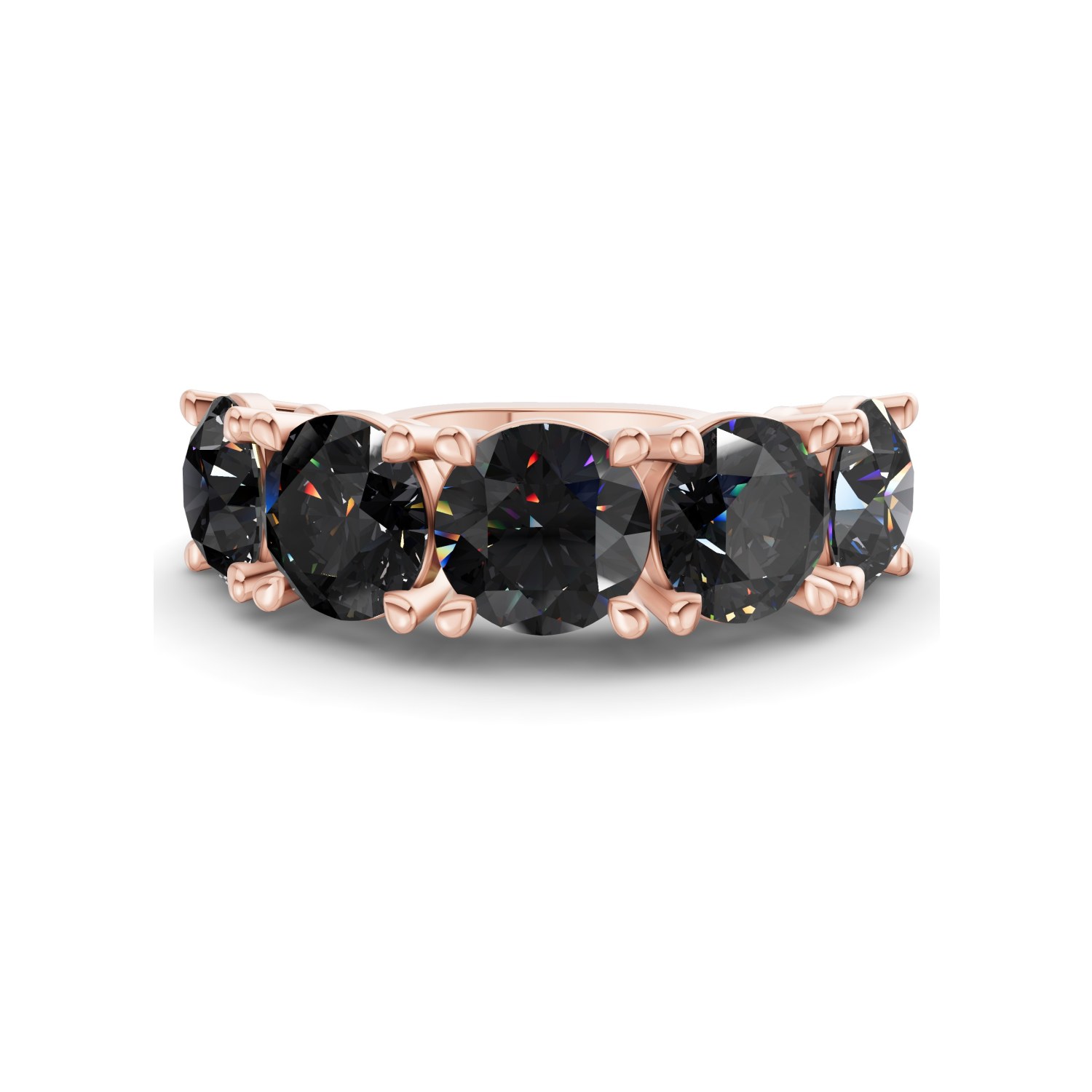 14ct Rose Gold Noella Round Lab Diamond Anniversary Band (1/2 Ct. Tw.) front image