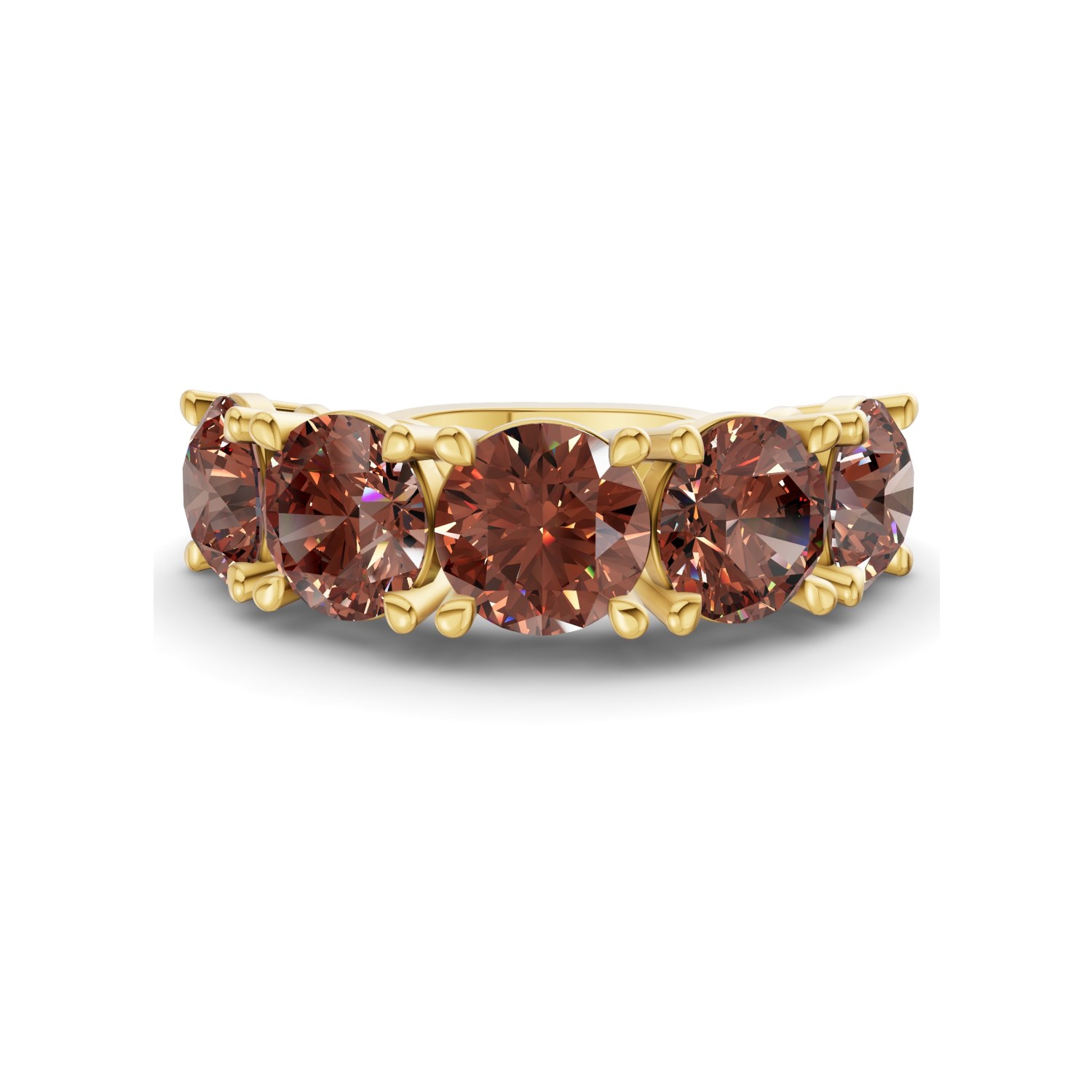9ct Yellow Gold Noella Round Lab Diamond Anniversary Band (1/2 Ct. Tw.) front image