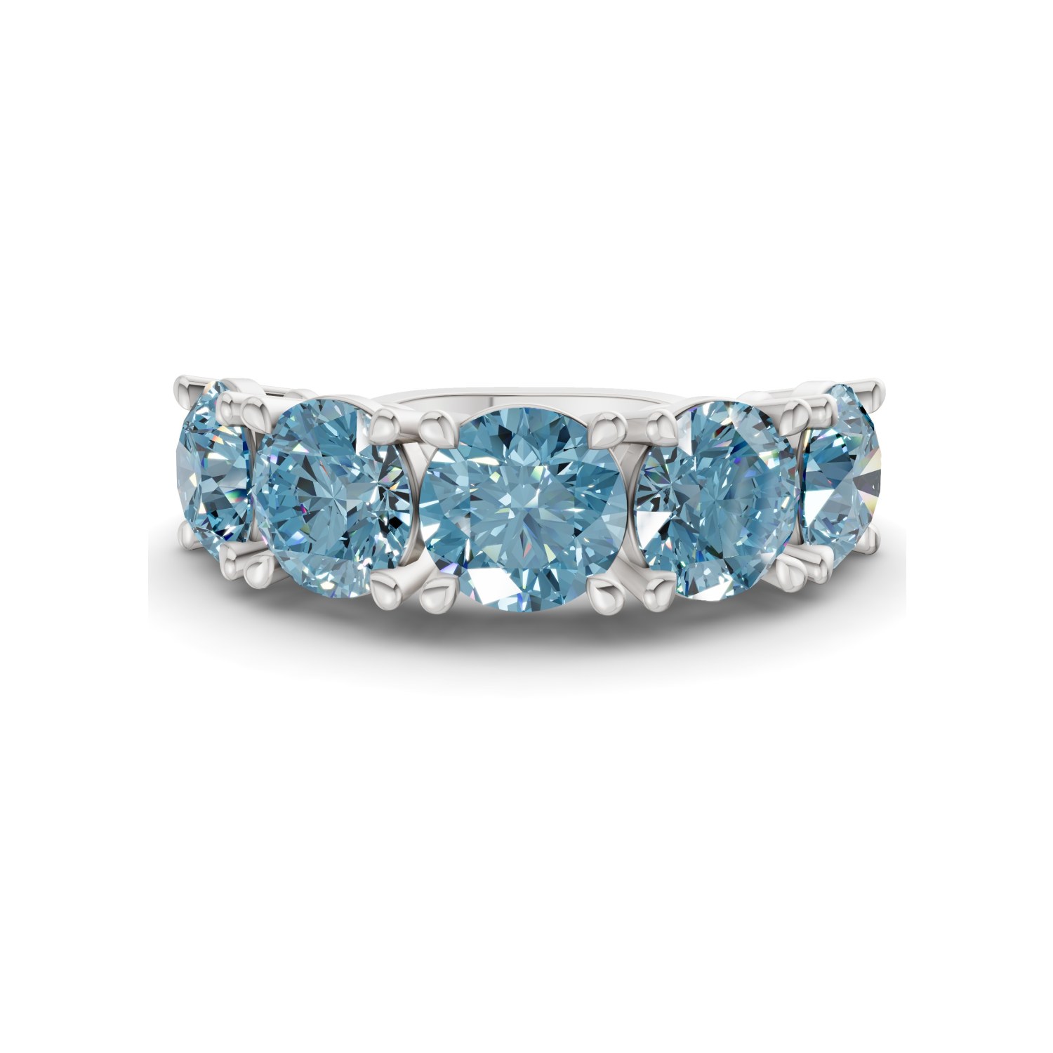 14ct White Gold Noella Round Lab Diamond Anniversary Band (1/2 Ct. Tw.) front image