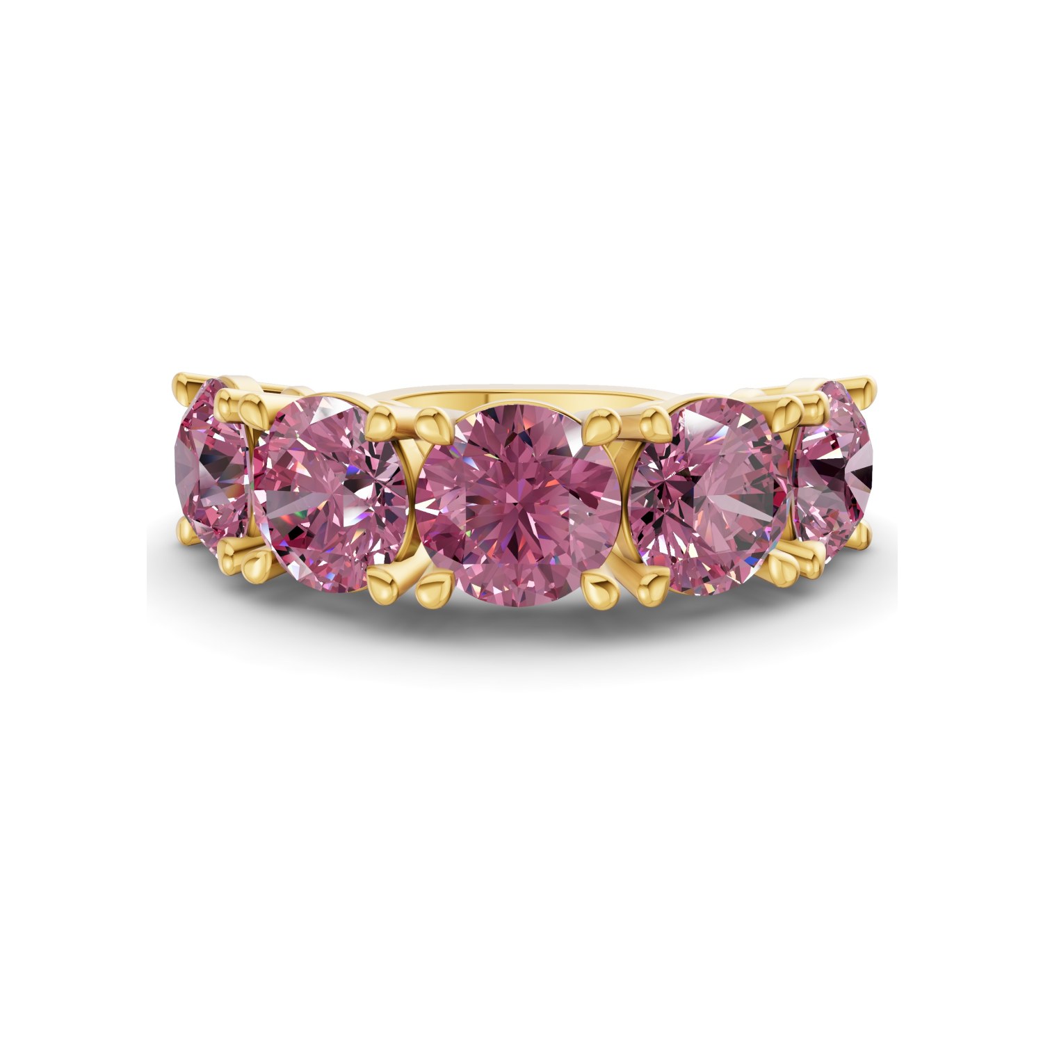 14ct Yellow Gold Noella Round Lab Diamond Anniversary Band (1/2 Ct. Tw.) front image
