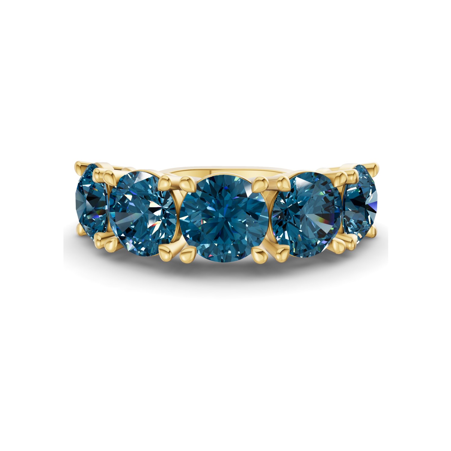 14ct Yellow Gold Noella Round Lab Diamond Anniversary Band (1/2 Ct. Tw.) front image