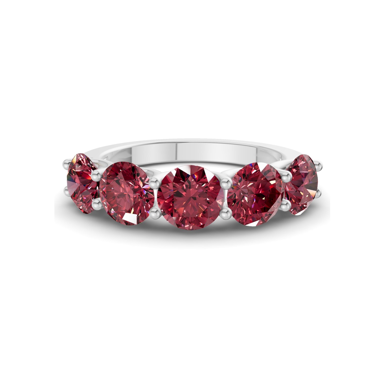 Platinum Camille Round Lab Diamond Anniversary Band (5 Ct. Tw.) front image