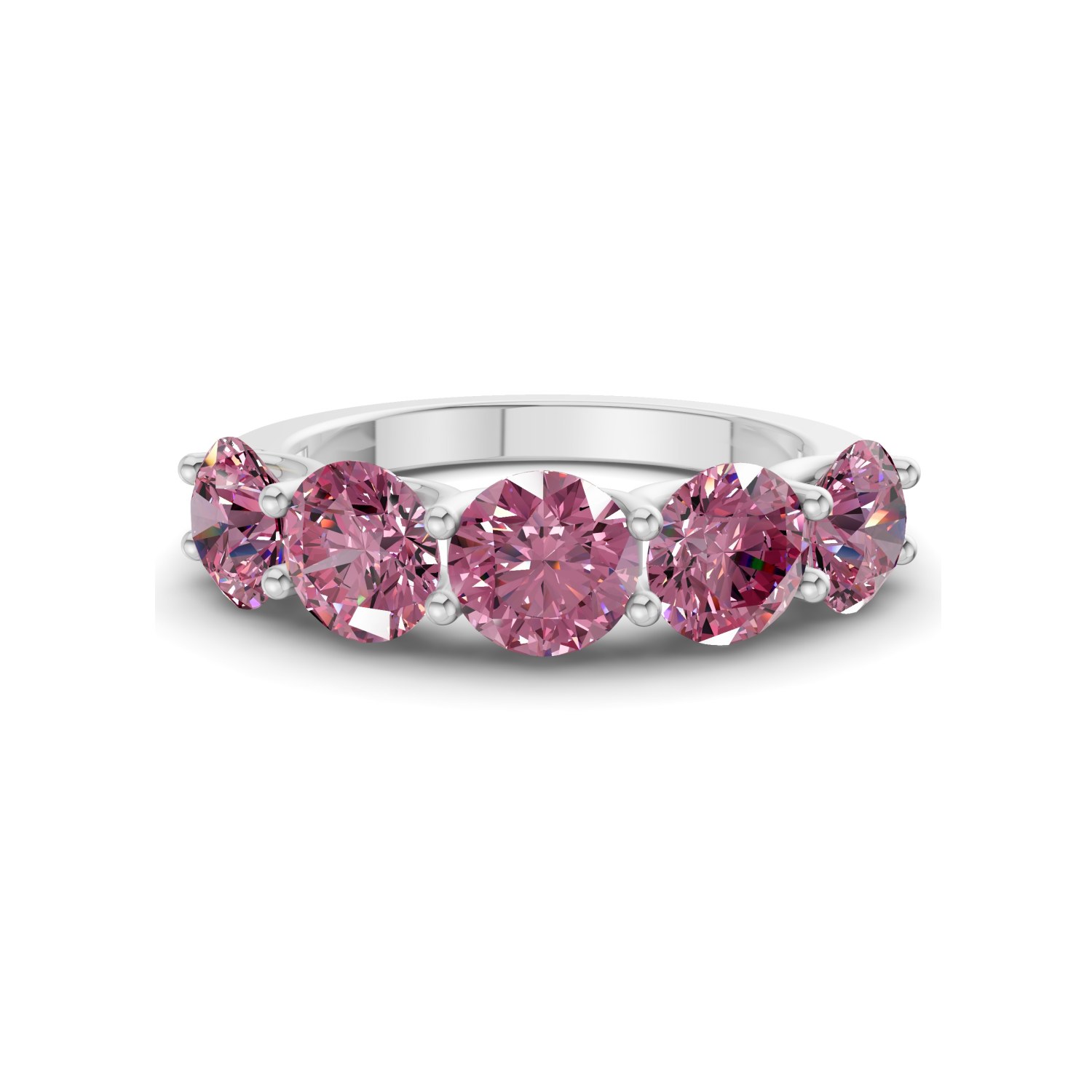 9ct White Gold Camille Round Lab Diamond Anniversary Band (1/2 Ct. Tw.) front image